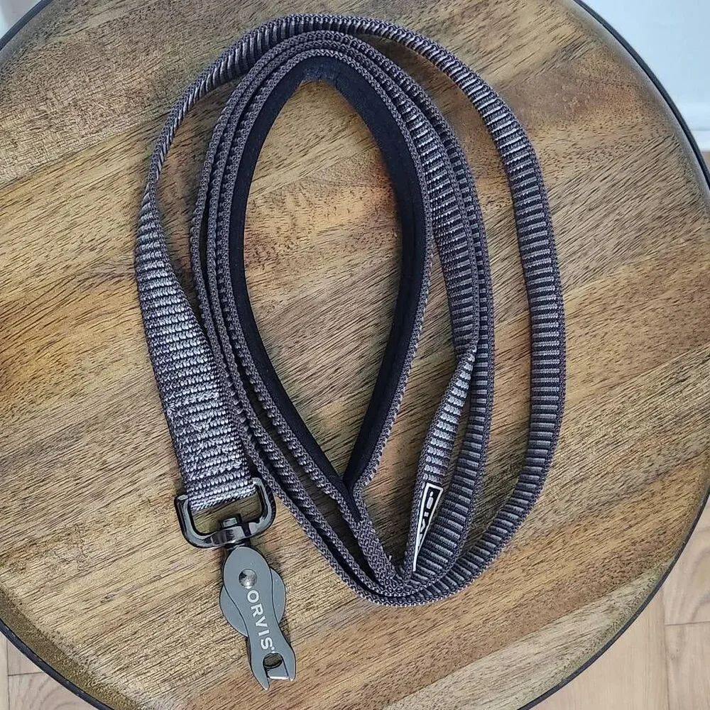 Orvis Gray Dog Leash with Rugged Metal Clip 1 X 70 Gray Orvis Dog Leash
